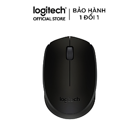 Chuột không dây Logitech B170 - đầu thu USB 2.4Ghz, pin 1 năm, nhỏ gọn, thiết kế thuận cả 2 tay, phù hợp PC/ Laptop - Hàng chính hãng