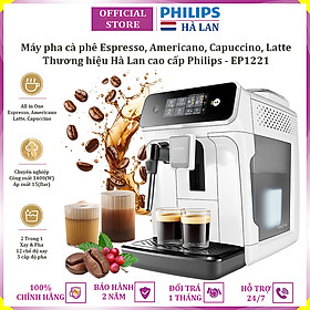 Mua Máy pha cà phê Espresso  Americano tự động và Capuccino  Latte thương hiệu Hà Lan cao cấp Philips EP1221/69 - Hàng nhập khẩu