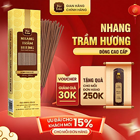 Nhang Trầm Cao Cấp – Hộp Vàng | Bảo Trầm – Nhang Thơm Thanh Tịnh – Sạch – Tự Nhiên