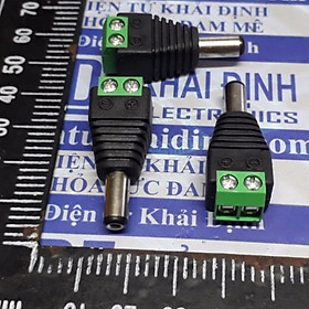 10 cái đầu jack DC 5.5*2.1mm đực, có domino kde2649