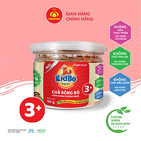 Chà bông bò KidBe Organic dành cho trẻ em từ 3 tuổi trở lên, thơm ngon bổ dưỡng, giúp trẻ hay ăn chóng lớn