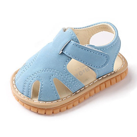 Fashion Summer Baby Boys Girls Sandals Breathable Anti-Slip Solid Print Toddler Soft Soled Sandals New Baby Shoes