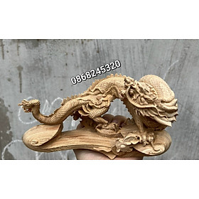 Mua Tượng con rồng phong thủy bằng gỗ ngọc am thơm phức kt 20×10×7cm