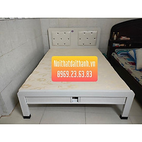 Mua Giường sắt kiểu gỗ cao cấp 160×200 – DT02