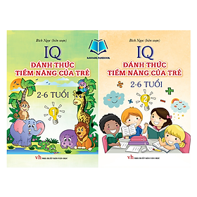 Sách - Combo IQ Đánh Thức Tiềm Năng Của Trẻ (2 Đến 6 Tuổi) Tập 1 + 2 (KV)