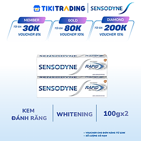 Bộ 2 Kem Đánh Răng Sensodyne Rapid Action Whitening 100g