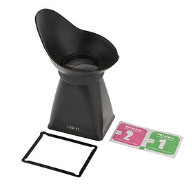 Amagogo 2.8X V1 (4:3) kính Phóng Đại Mở Rộng 3.0 ''LCD Ống Ngắm Hood Cho Canon 5D II 7D 500D Nikon D700 D800 Máy DSLR