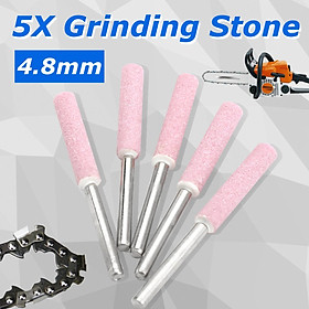 5 / 10 / 20 Pcs Chainsaw Sharpener Burr Grinding Stone File 3/16" 4.8mm Chain Saw Sharpening