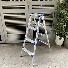 Mua Thang Nhôm Gấp Chữ A Siêu Nhẹ NiNDA R04B - 4 Bậc chiều cao 1m- Hàng Chính Hãng