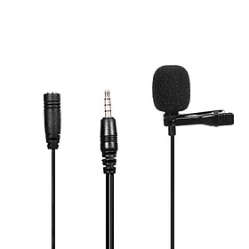 Omnidirectional Microphone 3.5mm Tie-clip Microphone Mini Microphone for Computer Laptop Mobile Phone