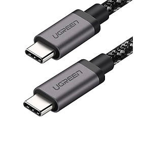 Cáp USB type C ra USB-C v3.1 Gen 1 sạc nhanh chuẩn PD 3A màu đen 1M 5Gbps  Ugreen 161OL50477US Hàng chính hãng