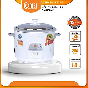 Mua Nồi cơm điện nắp rời 1.8L Comet CM8036NK- Hàng Chính Hãng