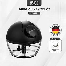 Mua Dụng cụ xay tỏi ớt  thực phẩm Zuhausebasics ZB39 lưỡi xay bén  dây rút tiện lợi  dung tích 450ml - hàng chính hãng