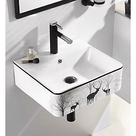 Mua Chậu rửa mặt treo tường con hươu.chậu rửa treo tường