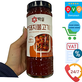 Sốt Ướp Spicy Bulgogi Thịt Heo Cay Beksul Hàn Quốc Chai 500G / 매콤한돼지불고기양념 500G