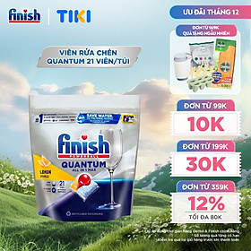 Viên rửa chén bát Finish Quantum túi 21 viên