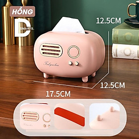 Mua Hộp đựng giấy ăn để bàn cao cấp phong cách cổ điện radio