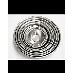 Mua Bộ thau inox 10 cái từ 18cm đến 45cm