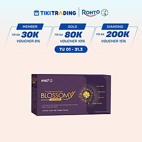 Nước uống collagen thảo dược giúp đẹp da, hỗ trợ ngủ ngon Blossomy Premium lốc 10 chai x 50ml