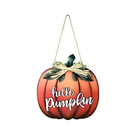 Welcome Sign Fall Wall Decor Crafts Wreath Door Hanger  Pumpkin Sign Hanging Door Sign for Holiday Room Entryway Autumn