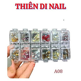 Mua Khay đá chân lưới mix size 1440 viên - Đá sáng  không bong chân Thiên Di Nail