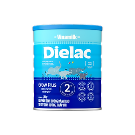 Sữa bột Vinamilk Dielac Grow Plus 2+ Hộp thiếc 1400g (Sữa Non)