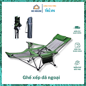 Ghế xếp dã ngoại du lịch dã ngoại cắm trại gấp gọn tiện lợi Ghế du lịch gấp gọn có khay cốc, túi đựng, thư giãn nghỉ trưa, đi phượt - Hàng Ch