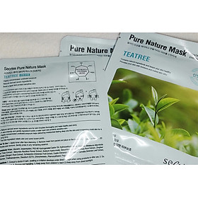Mặt Nạ Dưỡng Da Chiết Xuất Lá Trà Secriss Pure Nature Mask Teatree