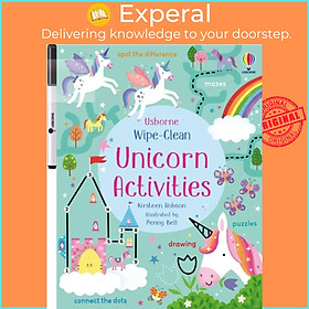 Sách - Wipe-Clean Unicorn Activities by Penny Bell (UK edition, paperback)