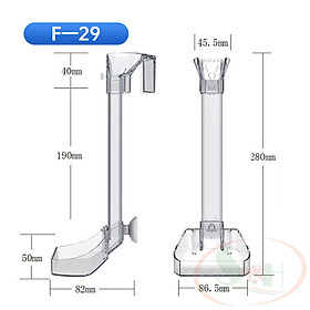 Bộ ống chén Jeneca Feeder hít móc thành hồ dẫn thức ăn cho cá tép cảnh