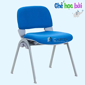 Ghế học bài cho bé nệm vải màu xanh dương chân cố định dày chắc Ghế ngồi làm việc hiện đại CT3617-F - Blue Study chair for kid