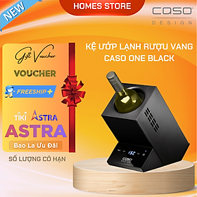 Kệ Ướp Lạnh Rượu Caso WineCase One Black - Nhập Khẩu Đức Thiết Kế Sang Trọng Màn Hình LED Cảm Ứng Công Suất 7W - Hàng Nhập Khẩu