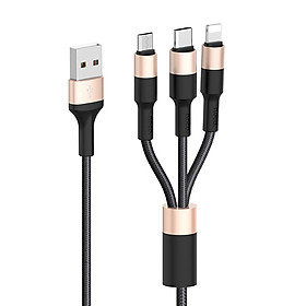 Mua Cáp Sạc 3 Trong 1 (Lightning + Micro-USB + Type-C.)  Dài 1 Mét