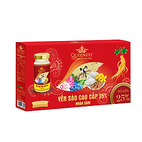 YẾN SÀO CAO CẤP 25% QUEENNEST NHÂN SÂM - 150ML