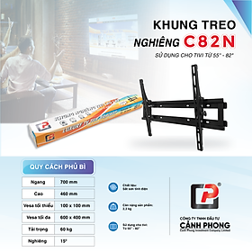 Khung Treo TiVi Nghiêng CP từ 55-82 inch C82N - Hàng Chính Hãng