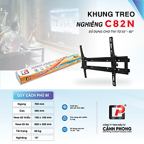 Hình ảnh Khung Treo TiVi Nghiêng CP từ 55-82 inch C82N - Hàng Chính Hãng