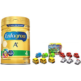Sữa Bột Enfagrow A+ 4 870g - Tặng Bộ Đồ Chơi 12 Xe Nhỏ Các Loại