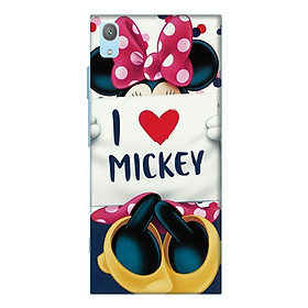 Ốp Lưng Dành Cho Điện Thoại Sony Xperia XA1 Plus I Love Mickey