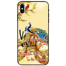 Ốp lưng in cho Iphone X/ Xs Mẫu Thư Pháp Vợ Chồng