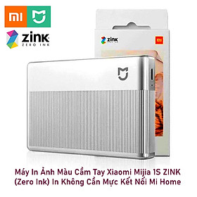 Máy In Ảnh Màu Di động Xiaomi Mijia 1S+ 50 Ảnh, Công Nghệ ZINK Zero-Ink In Không Cần Mực Kết Nối ĐT Android iOS In Qua App Mi Home