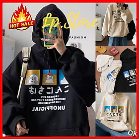 Áo Hoodie Nỉ - Áo Khoác Nỉ Nam Nữ Unisex Tay Phồng UNOFFICIAL Tay Phòng 3 Màu Cực Hot - LP.STORE