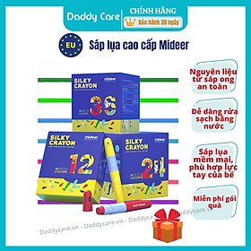 Bút Màu sáp dầu hữu cơ Mideer Silky Crayon Daddycare.vn, Đồ Chơi Sáng Tạo Cho Bé 1,2,3,4,5,6,7 Tuổi, Đồ Dùng Học Tập