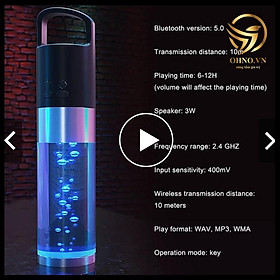 Mua Loa Mini 5.0 PTH-20 Bluetooth Cầm Xách Tay Nhỏ Gọn Loa Di Động Bluetooth Có Đèn Màu