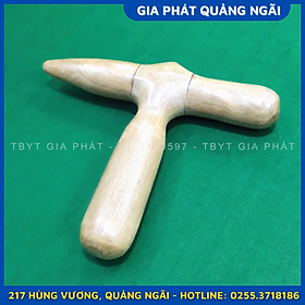 DỤNG CỤ MÁT XA DAY ẤN HUYỆT BÚA CHỮ THẬP BẰNG GỖ BÁCH XANH MASSAGE HÌNH DẤU CỘNG MH852