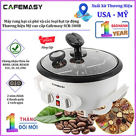 Mua Máy rang các loại hạt tự động tích hợp điều chỉnh thời gian  thương hiệu Mỹ cao cấp Cafemasy SCR-300B. Hàng chính hãng