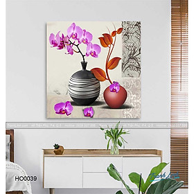 Tranh Canvas hoa treo tường trang trí phòng khách