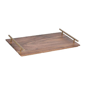 Acacia Wood Serving Tray Rectangle Breakfast Sushi Snack Bread Cake Plate