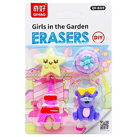 Vỉ Gôm Tẩy Girl In The Garden DIY - Qihao QH-8319 - Mẫu 2