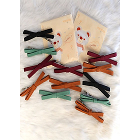 Bộ 12 kẹp tóc nữ kiểu nơ chéo dễ thương (giao màu ngẫu nhiên)