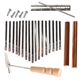 2x 17 Keys Kalimba DIY Keys&Bridge&Tuning Hammer Kit Thumb Piano Accessories